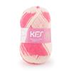 Opal KFS Kesennuma Zebra Sock Wool Yarn, 4-ply, Blend, KFS274. Pinky, Ivory/Pink