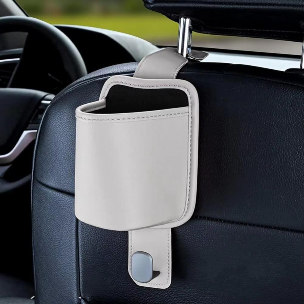 Universal Car Hanging Drink Holder Leather Seat Back Storage Rack Beverage Holder Car Supplies