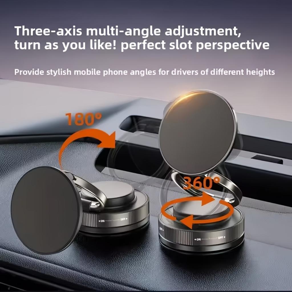 Car Magnetic Phone Holder, Adjustable Rotating Double-sided Suction, Hands-free Phone Holder, Hands-free Driving Accessories | Modern Car Accessories