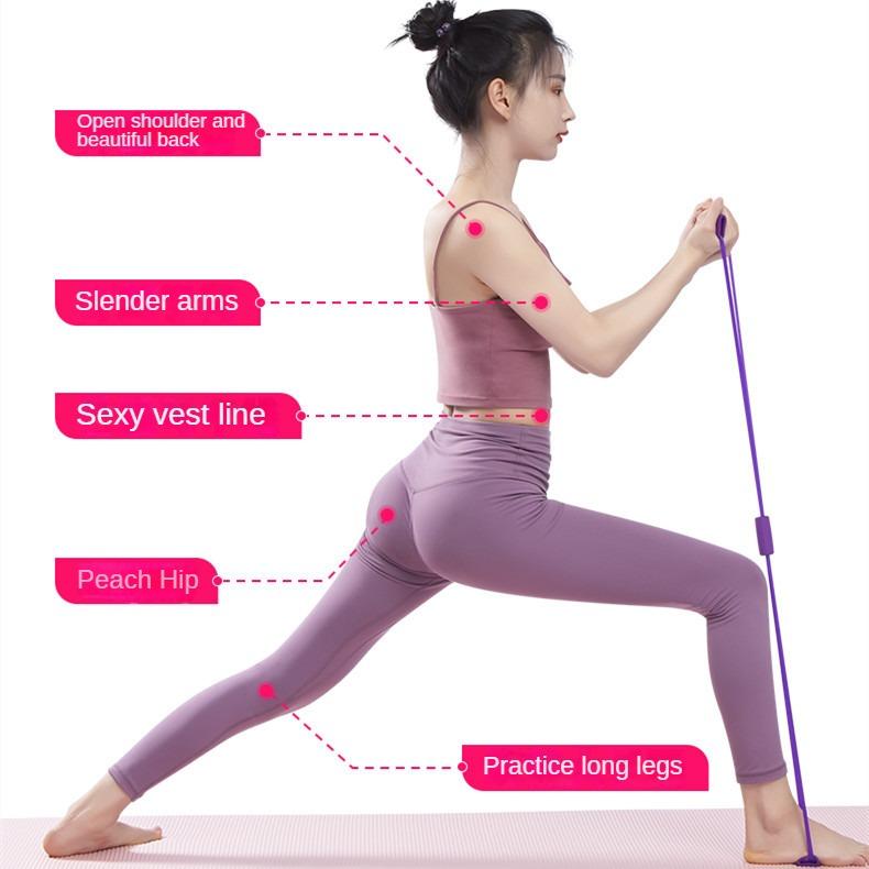 Натяжной канат для расширения груди для фитнеса, восьмизначная эластичная трубка, бытовой расширитель груди, TPE, гальванический натяжной канат, восьмизначный натяжитель