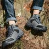 Мужская обувь Кроссовки для пешего туризма Обувь для активного отдыха Спортивная обувь Осенне-зимняя обувь с высоким берцем Кожаная обувь для пешего туризма По бездорожью Нескользящая и износостойкая