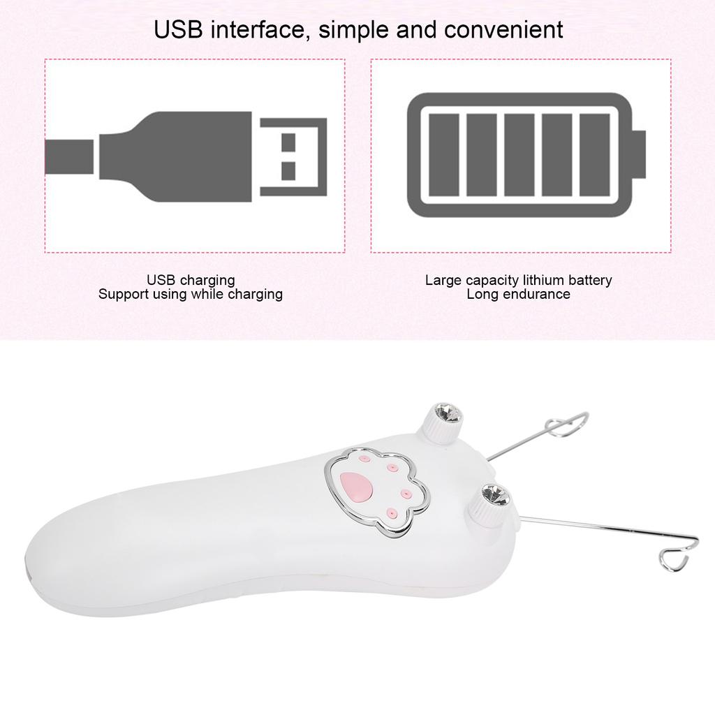 Электрический эпилятор для удаления волос с лица и тела, работающий от USB, с хлопковой нитью