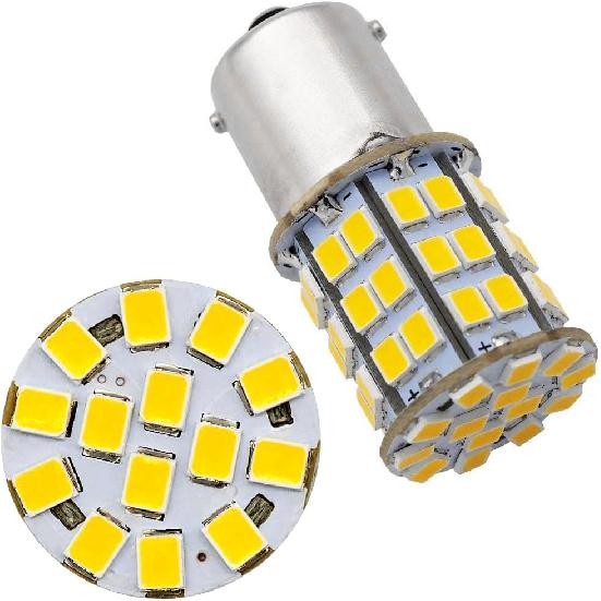 GRV Ba15s 1156 1141 LED Bulb 4W 56-2835SMD Super Bright AC/DC12V-24V 40W Halogen Replacement for RV Trailer Camper Motorhome Interior Lights Warm