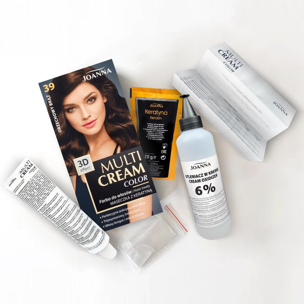 Joanna Multi Cream Hair Dye 39 - Chestnut Brown, 200ml