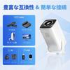 [USED] Compact projector, 4k compatible, for home use, 270° rotation, ceiling projection, smartphone connection
