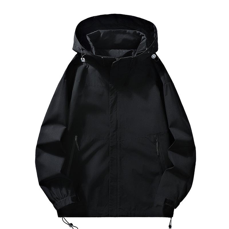 Куртки мужские весна и осень модная брендовая верхняя одежда с капюшоном универсальные мужские водонепроницаемые куртки мужская одежда