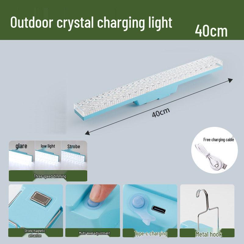 LED High-Quality Crystal Strip Lamp: Super Bright, Energy-Saving Lighting for Home, Dorm, Fill Light, and Photography.