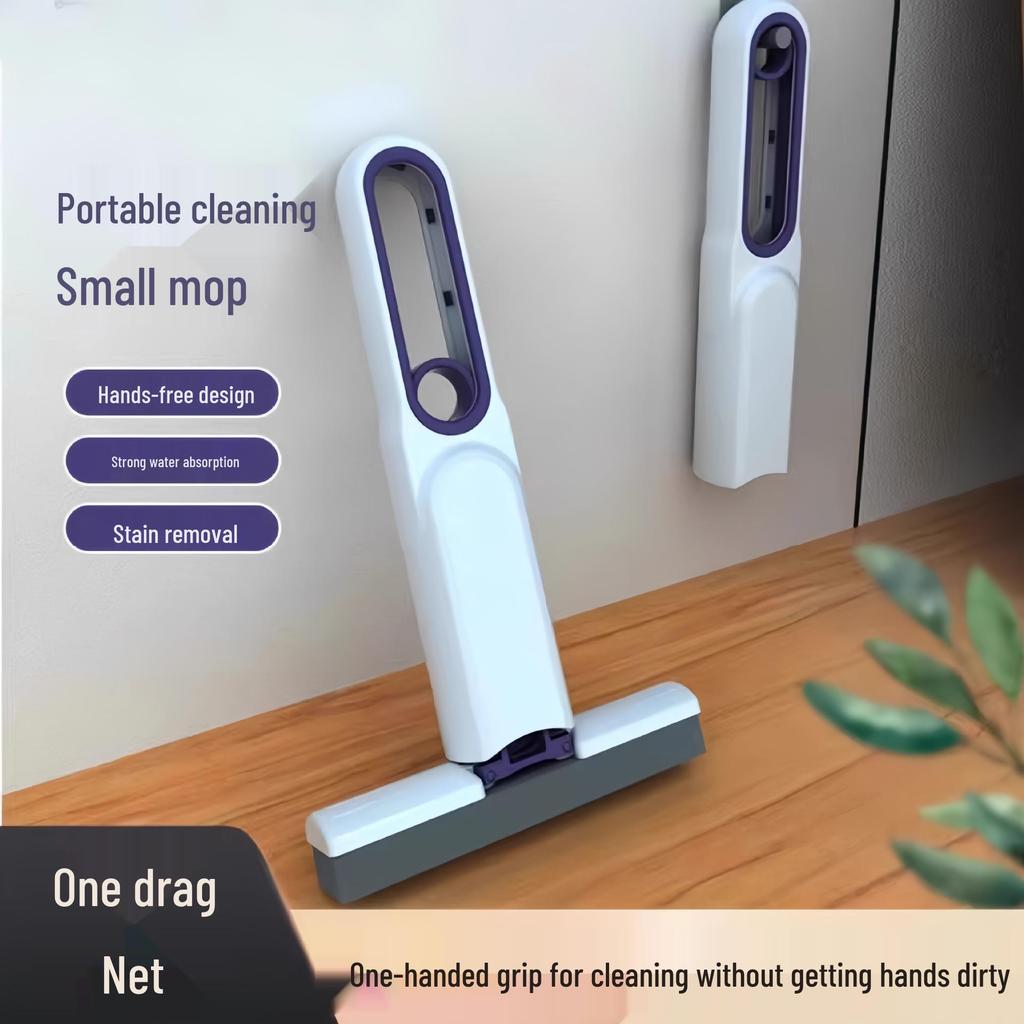 Мини настольная швабра: Портативный, Многофункциональный, Высокая впитываемость воды, Подвесной, Бесконтактный, и Моющийся инструмент для уборки