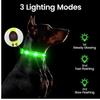 New Adjustable Led Glowing Pet Dog Collar PVC Waterproof  Anti Dirty Easy To Clean for Big Small Dogs Puppy Cat Luminous Collar