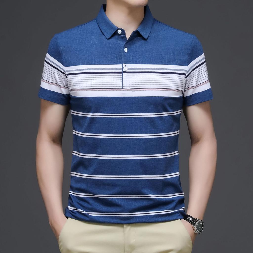 Футболки с короткими рукавами для молодых и средних мужчин. Летняя одежда. Новые футболки с короткими рукавами для мужчин среднего возраста. Одежда.