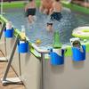 Pool Cup Holders 4 Pieces Ground Pool Storage Basket Sturdy Versatile Poolside Storage Organizer Accessories for Beverage Phone