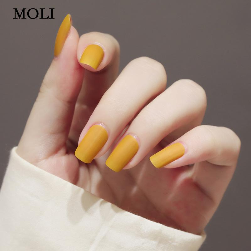 Туманный матовый лак для ногтей Стойкий неотслаивающийся скраб Бесцветная прозрачная эмаль для ногтей без запекания