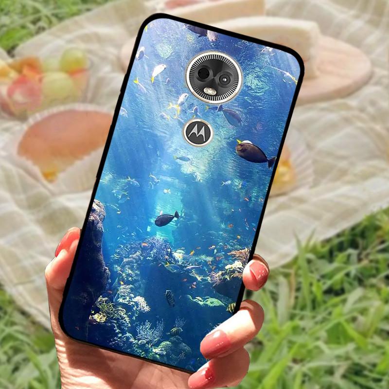 Для Moto E5 / E5 Play EU Чехол Силиконовый Мягкий Ударопрочный ТПУ Задняя Крышка для Motorola Moto E5Plus / E5 Plus Capa E5Play E 5 Мрамор