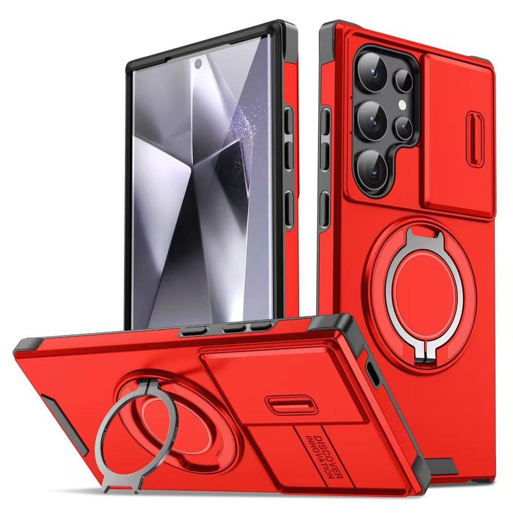 Чехол для телефона Armor Ring Holder для Samsung S25, сверхпрочный противоударный чехол для раздвижного окна, магнитный чехол для автомобиля Samsung S25/S24/S23/S22/Ultra/Plus