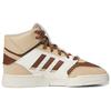 adidas Оригинальные Drop Step XL Удобные Универсальные Нескользящие Износостойкие Высокие Кеды для Скейтбординга Женские Кроссовки Коричневые Белые IF2686