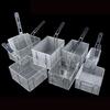 Stainless Steel Frying Basket Net French Fries Basket Frame Square Oil Control Filter Frying Basket Dense