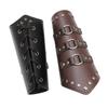 Knight Gauntlet Vintage Wrist Bracers with Rivet Decor Adult Cycling Wrist Guard Cosplay Halloween Supplies