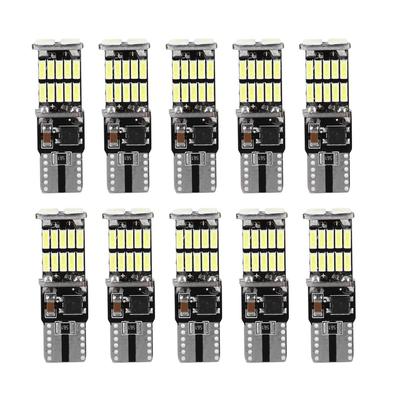 10 шт. T10 4014 26SMD автомобильная декодирующая светодиодная лампа Canbus без ошибок боковой габаритный фонарь номерного знака