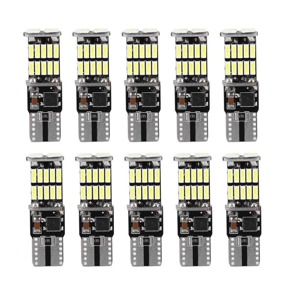 10 шт. T10 4014 26SMD автомобильная декодирующая светодиодная лампа Canbus без ошибок боковой габаритный фонарь номерного знака