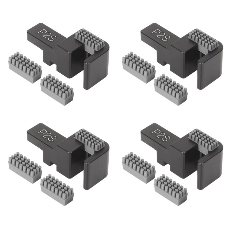 1/2/4Set Silicone Brush Nozzles Wiper Mounted Scrubbers Print Head Cleaner Printer Head Wiping For P2S 3D Printer