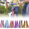 2 PCS Kid's Rainbow Bike Streamers For Girls Boys Children's Tassel Scooters Ribbons Bike Handlebar