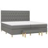 VidaXL Slat Bed Base with Mattress, Upholstered Bed, Double Bed, Adult Bedroom Interior Bed, Modern, 3137422