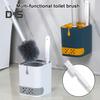 Toilet Brush with Comfortable Handle Efficient Cleaning Comfort Grip Toilet Brush with Wall-Mountable Holder Bathroom Accessories