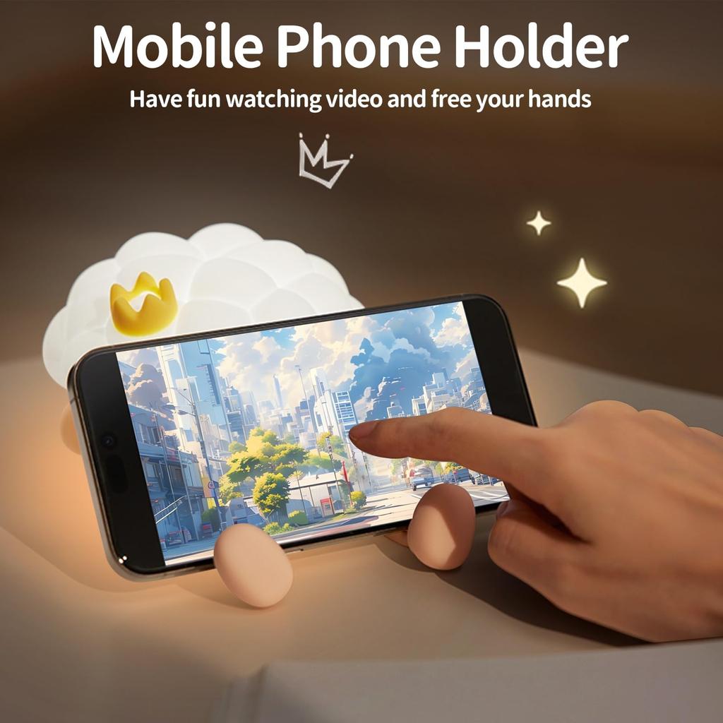 Night Light For Kids Cute Silicone Light Lamp With 7 Colors 3 Dimmable, Night Lamp Nightlight For Room Decor, Portable Cute Lamp For Baby