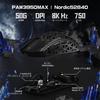 MAMBASNAKE M5 Ultra Carbon Fiber Wireless Gaming At Wireless Nordic52840 Mouse, Ultra-Lightweight 39g±3g (PAW3950MAX), 8000Hz, 2.4g/Bluetooth/USB-C,