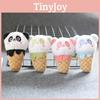 Cute And Adorable Cone Panda Keychain Plush Toy Bag Pendant