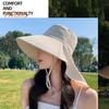 Женская шляпа от солнца с большими полями, солнцезащитный дизайн, дышащая шляпа с защитой от ультрафиолета, однотонная, регулируемая, с завязками, шляпа для чая на открытом воздухе