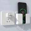 1pcs Wall Mounted Organizer Storage Box Remote Control Mounted Mobile Phone Plug Wall Holder Charging Multifunction Holder Stand