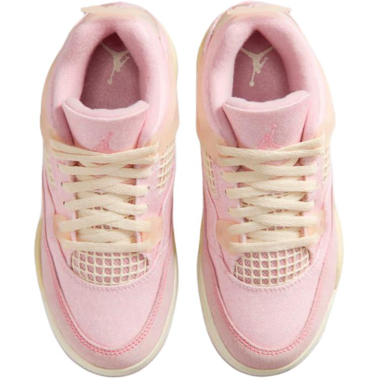 Кроссовки Air Jordan 4 Retro PS Iced Carmine для детей Розовый Жемчужно-розовый Кокосовое молоко IB6715-600