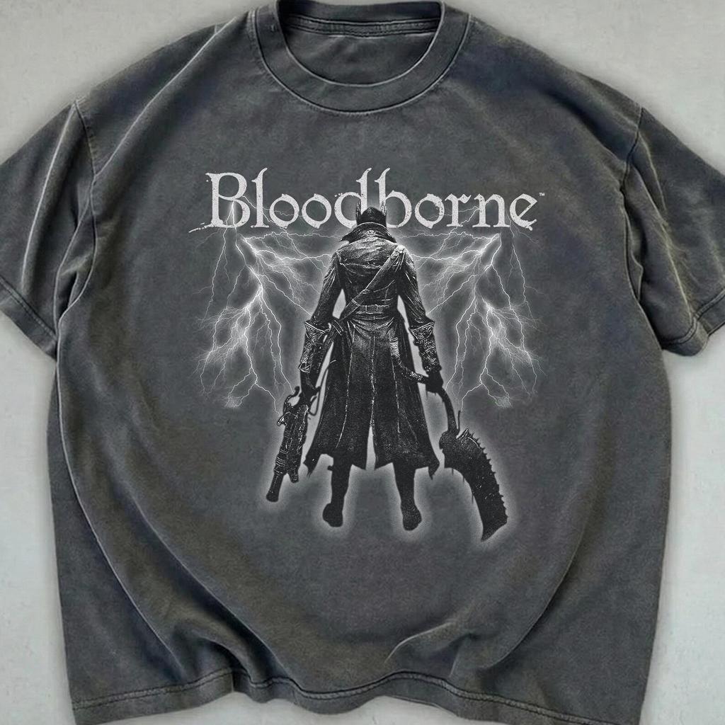 Comfort Colors Bloodborne The Hunter T-Shirt, Vintage Gothic Game Tee, Video Game Gifts for him
