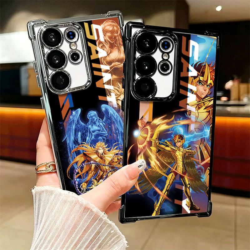 Аниме S-Saint S-Seiya Покрытие Чехол для телефона Для Samsung Galaxy S24 S25 FE S26 Edge S23 Ultra S22 S21 Plus S20 Противоударный Подушка безопасности Чехол