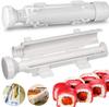 DIY Cylinder Sushi Making Machine Quick Sushi Bazooka Japanese Rolled Rice Meat Mold Rice Ball Mold Kitchen Sushi Tools