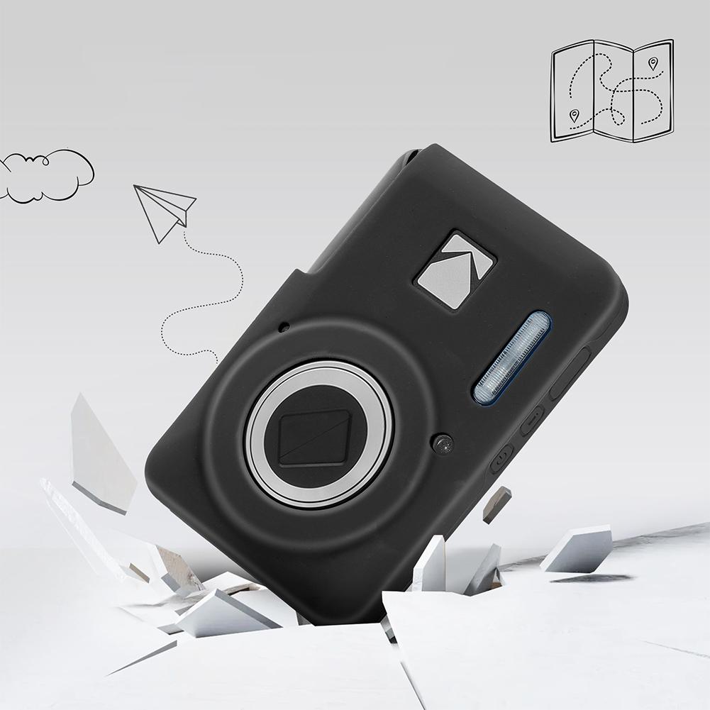 For Kodak PIXPRO FZ55 Digital Camera Cover with Lanyard Slim Fit Camera Bag Camera Body Cover Outdoor Travel Camera Protect Case