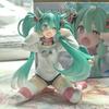 "Limited Miku Cat Ear Sleeveless Pajama & Figure Statue | Anime Girl Desk Ornament, Birthday Present Idea"