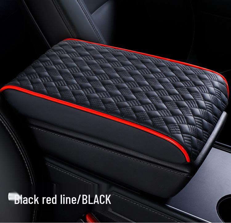 Подушка-подлокотник для автомобиля из бриллиантовой кожи наппа - пена с памятью, нескользящая, износостойкая, универсальная для всех сезонов.