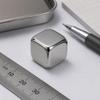 Mirror Finish Stainless Steel Six-Sided Dice Blanks in 16 mm and 20 mm Sizes