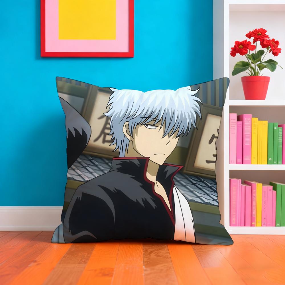 Ggintama Аниме Наволочка Чехол для Подушки Мягкий Легко стирающийся Наволочка Универсальный Для Дивана Кровати Путешествий И Офиса