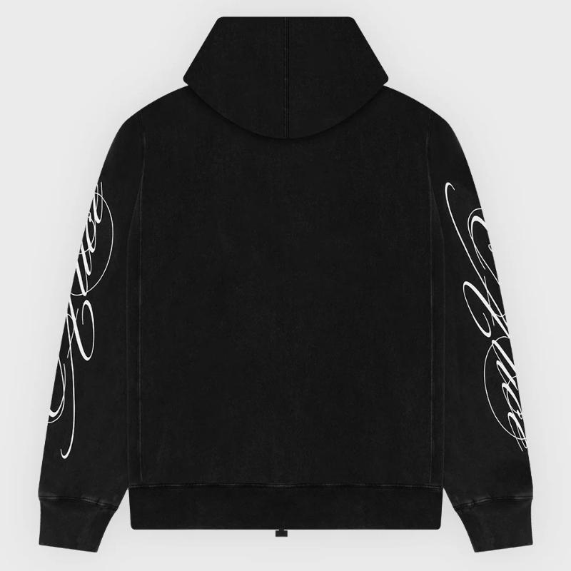 Толстовка с капюшоном на молнии с принтом в европейском и американском ретро-дизайне