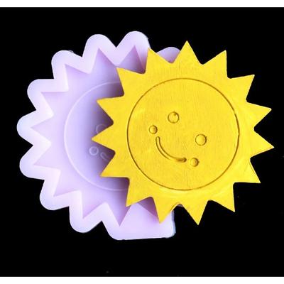 Мультяшная форма для солнца из силикона, форма для свечей своими руками, форма для эпоксидной смолы с ароматом, украшение, форма для рукоделия