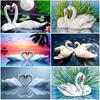 DIY Swan 5D Diamond Painting Full Round Drill Animal Diamond Embroidery Cross Stitch Kit Mosaic Resin Home Decor Gift