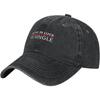 Im Single Slogan Washed Cotton Baseball Cap Funny Casual Adjustable Dad Hat for Unisex Women