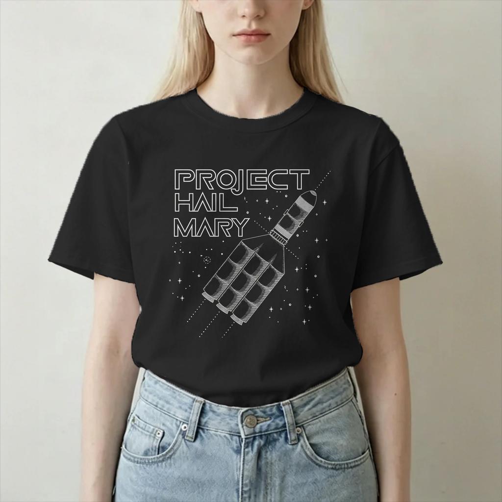 Unisex Unisexs Tshirts Project Hail Mary Space Vintage 100 Cotton Tee Shirt Short Sleeve T Shirts Round Neck Clothing Plus Size