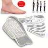 Invisible Height Boosting Insoles For Men & Women - 5-Layer Silicone Heel Lift, Comfortable Shoe Inserts For Taller Posture