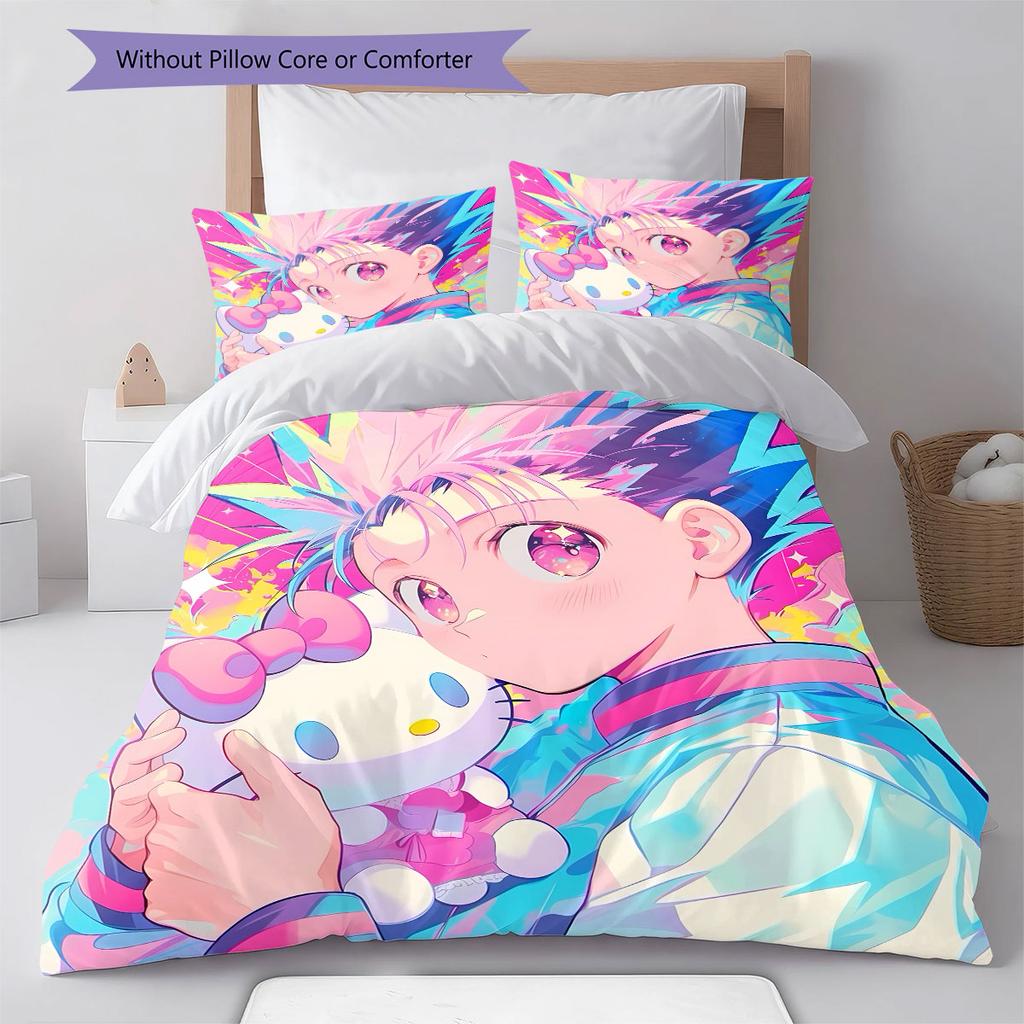 Hunter Pattern Bedding Quilt Set Quilt Cover Pillowcase Home Decoration Birthday Gift (1 * duvet cover + 2 * pillowcase, without core)