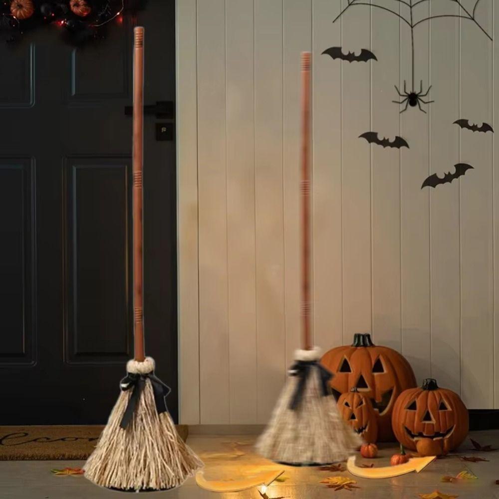 Touch Activated Haunted Dancing Broom With Sounds Halloween Floor Decor Halloween Party