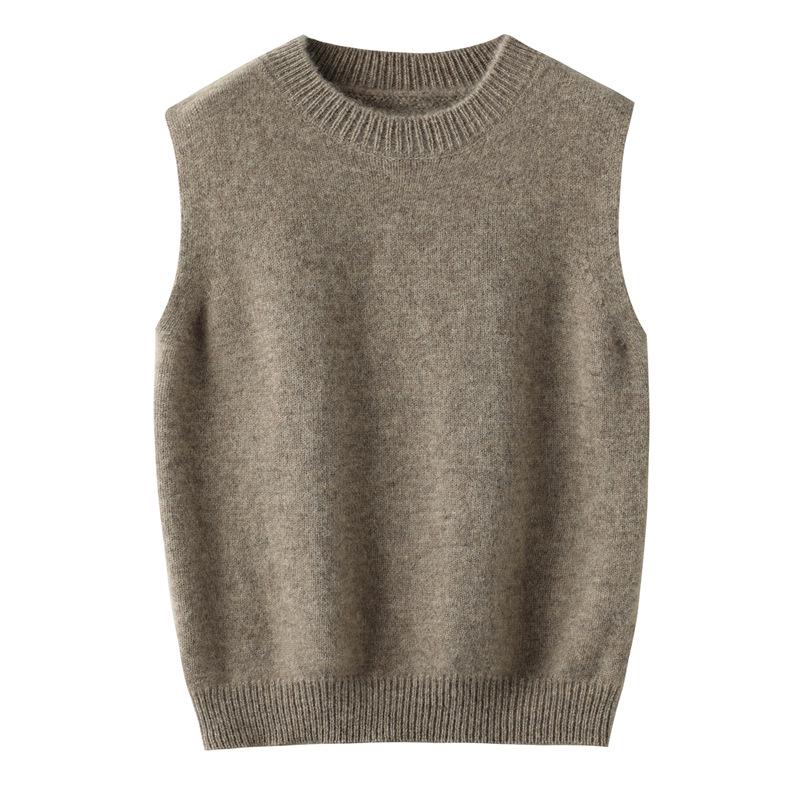 Новый детский sleeveless свитер с V-образным вырезом из 100% шерсти